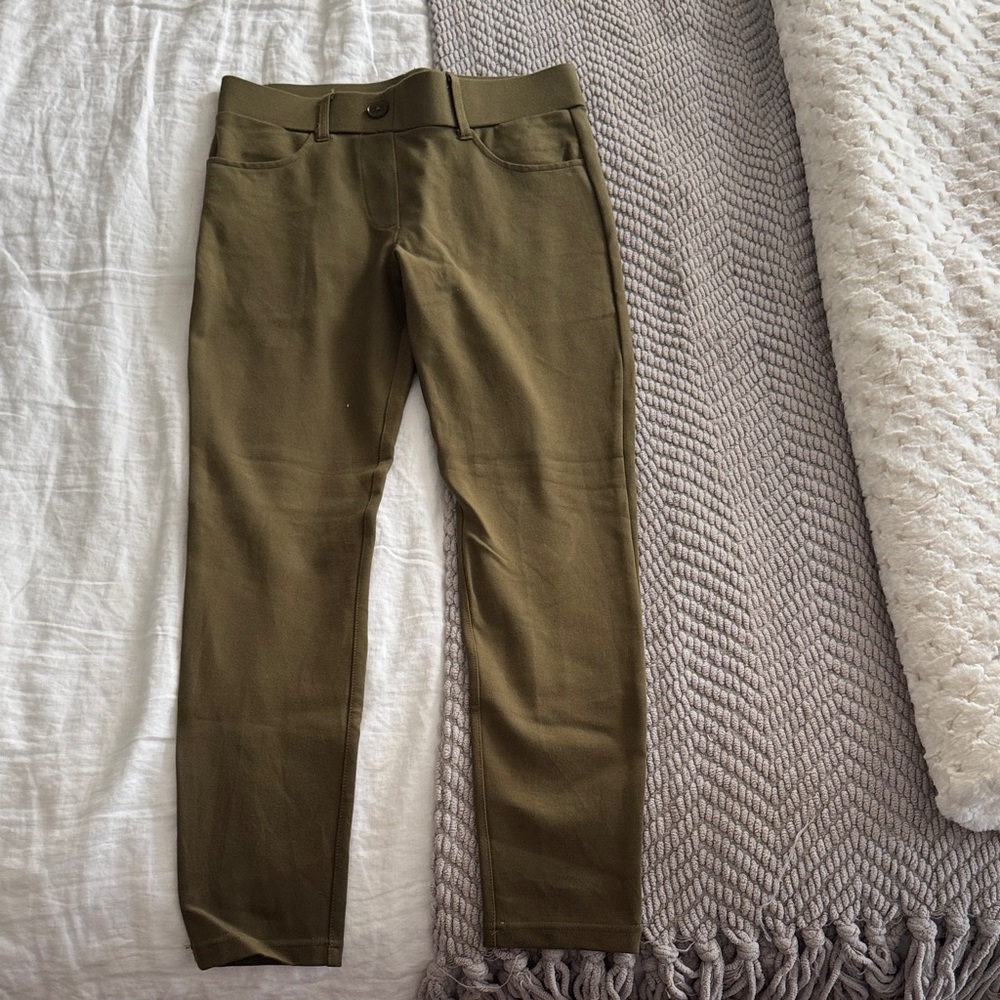 Betabrand Women's Olive Skinny Pants